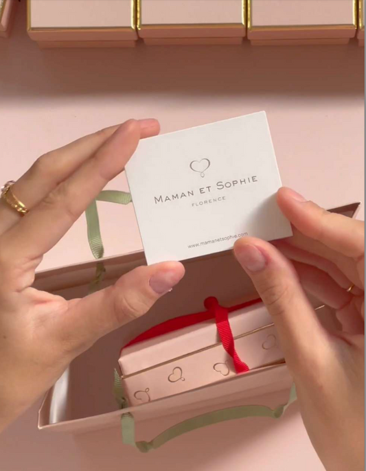 Maman et Sophie Argento – Armband Onda, Rubin & Granat