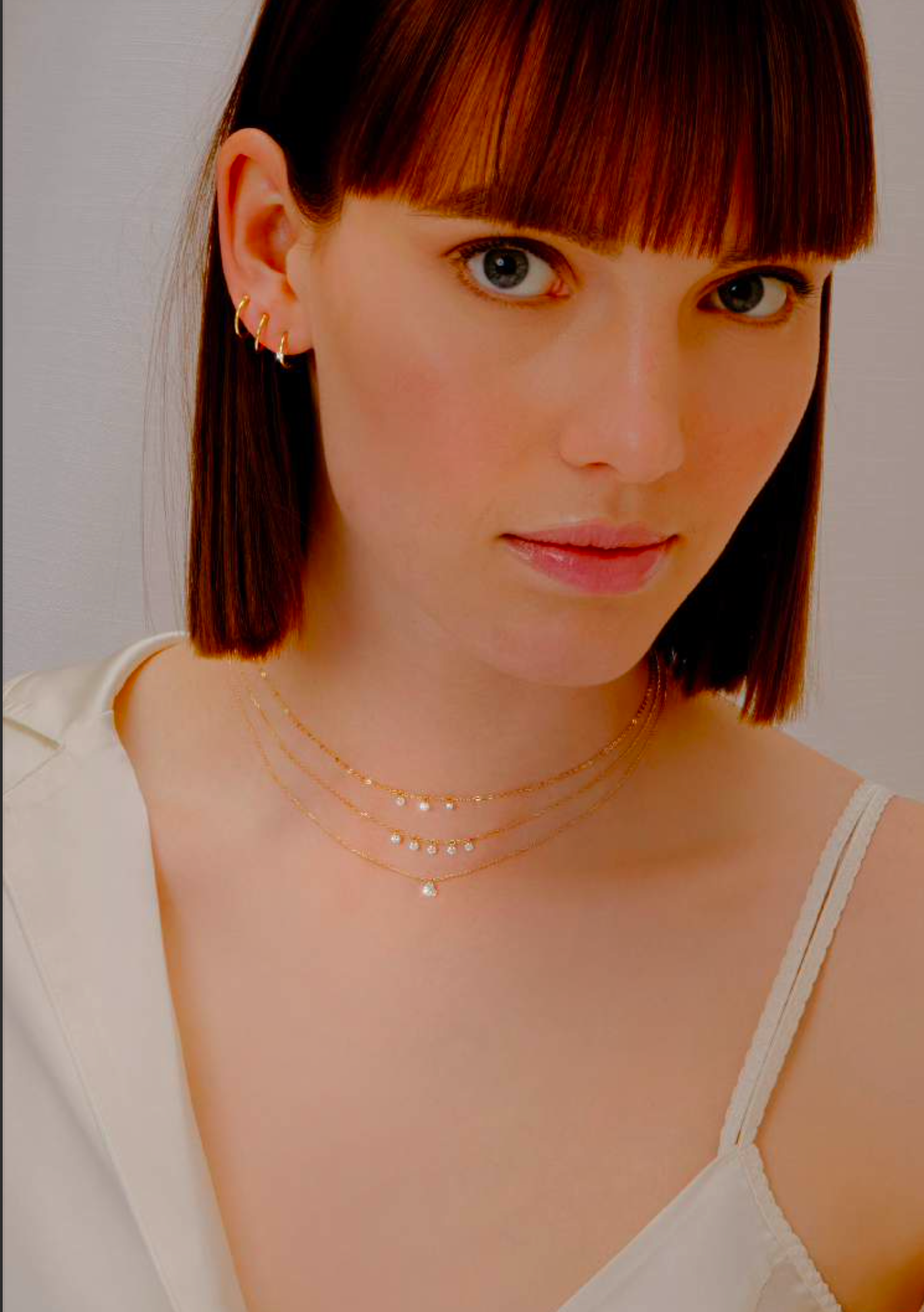 Maman et Sophie Gold 18K – Halskette Diamante Nudo, Gelbgold, Diamanten