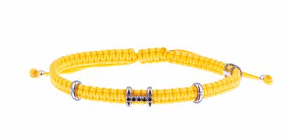 Concordia Bridge Bracelet – Black Diamonds & Burnished Gold (AC21/1A-N-2OV-S)