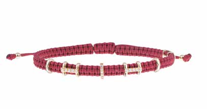 Concordia Bridge Bracelet – Diamonds & Yellow Gold (AC21/2A-3OV-1D-S)