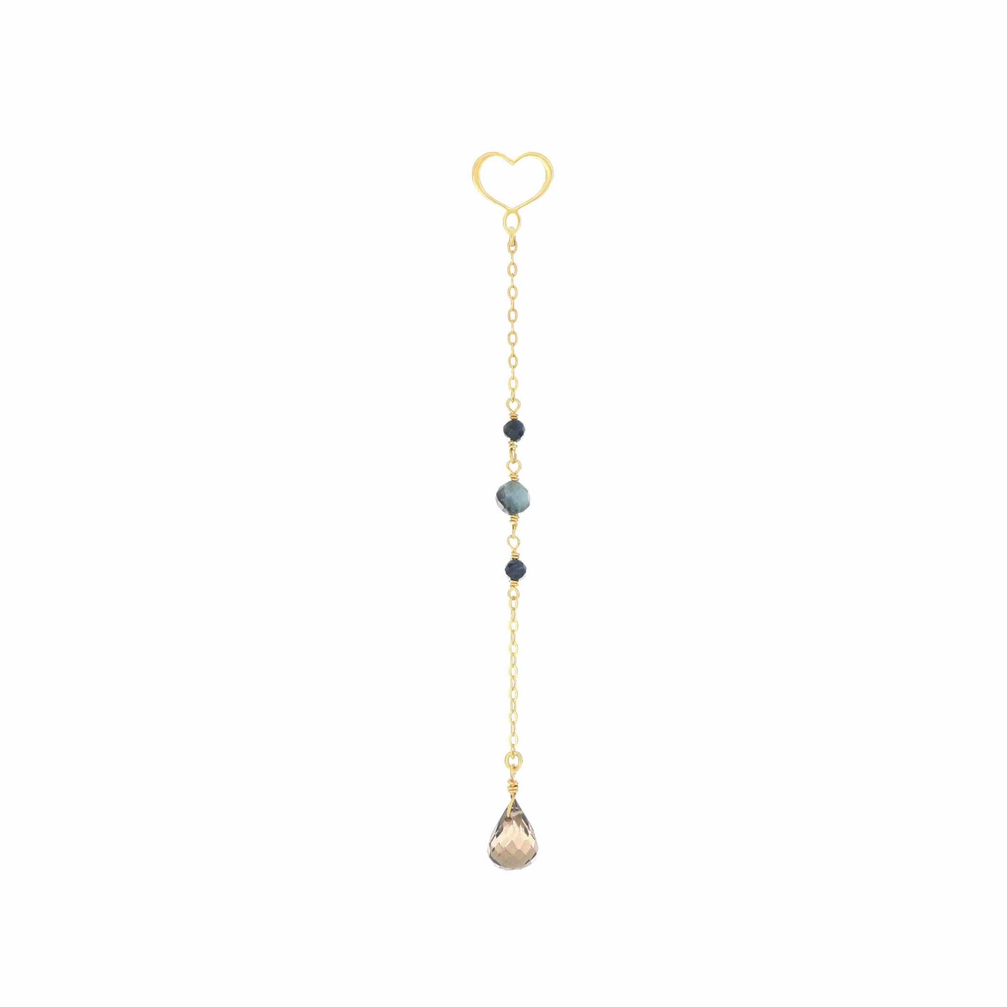 Maman et Sophie Argento – Ohrringe Onda, Saphir, Lolith & Aquamarin