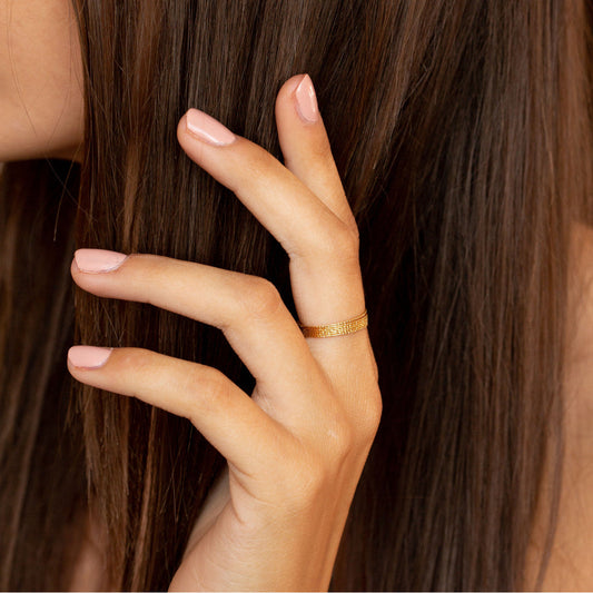 Magic Wire – Angel Ring, 18K Gelbgold