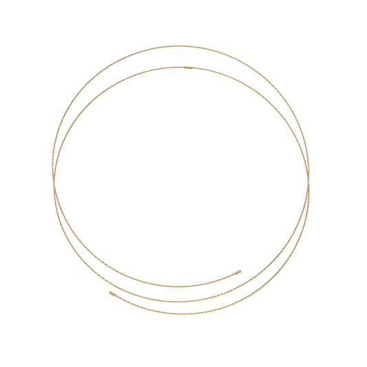 Magic Wire – Angel Necklace, 2 Lines, 18K Gelbgold