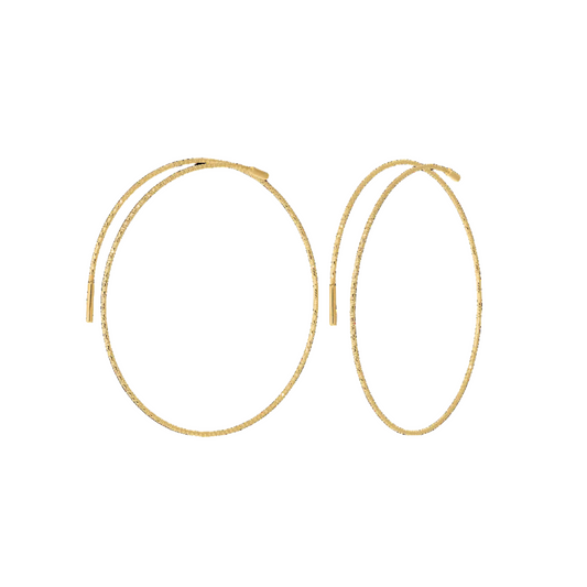 Magic Wire – Angel Earrings, 18K Gelbgold