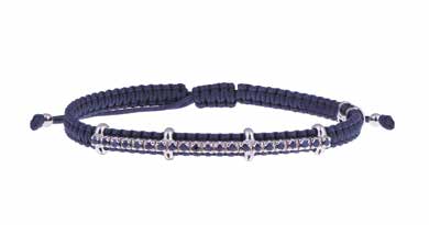 Concordia Iconic Bracelet – Blue Sapphires & White Gold (AC17/5Z-S)