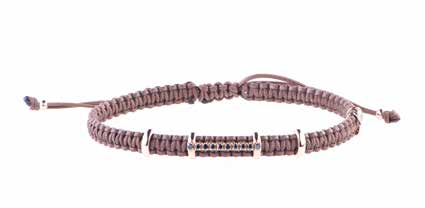Concordia Heritage Bracelet – Black Diamonds & Rose Gold (AC18/1A-NP-2OV-S)