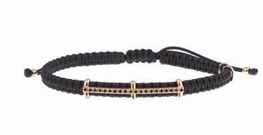 Concordia Heritage Bracelet – Black Diamonds & Yellow Gold (AC18/2A-NP-S)