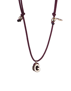 Concordia Flow Letter G Necklace – 18K Rose Gold (AC26/G-S)