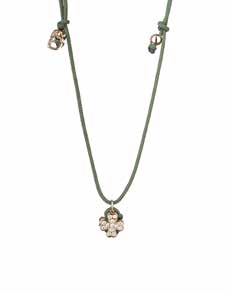 Concordia Flow Four-Leaf Clover Necklace – Diamonds & Yellow Gold (AC26/QUAD*-S)