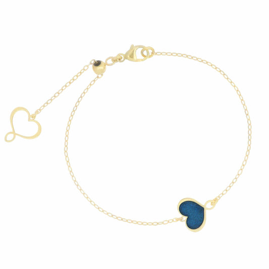 Maman et Sophie Argento – Armband MAMAN, Blaues Emaille