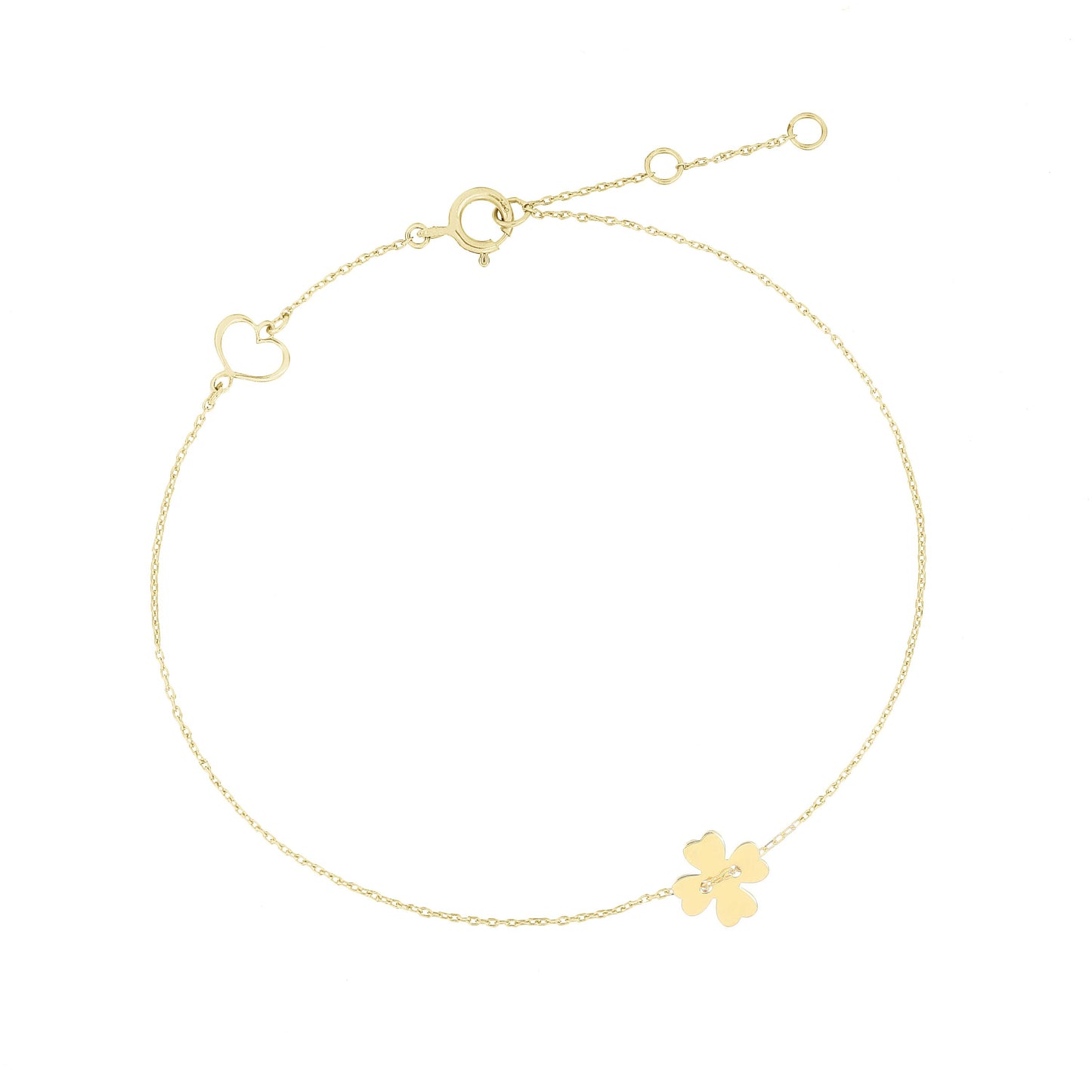 Armband – Modell Petit Four-Leaf Clover (18 K Gelbgold)
