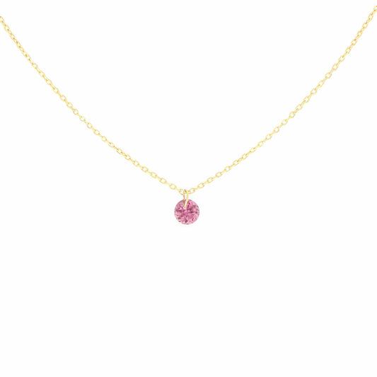 Maman et Sophie Gold 18K – Halskette Pietre Nude, Gelbgold, Rhodolith