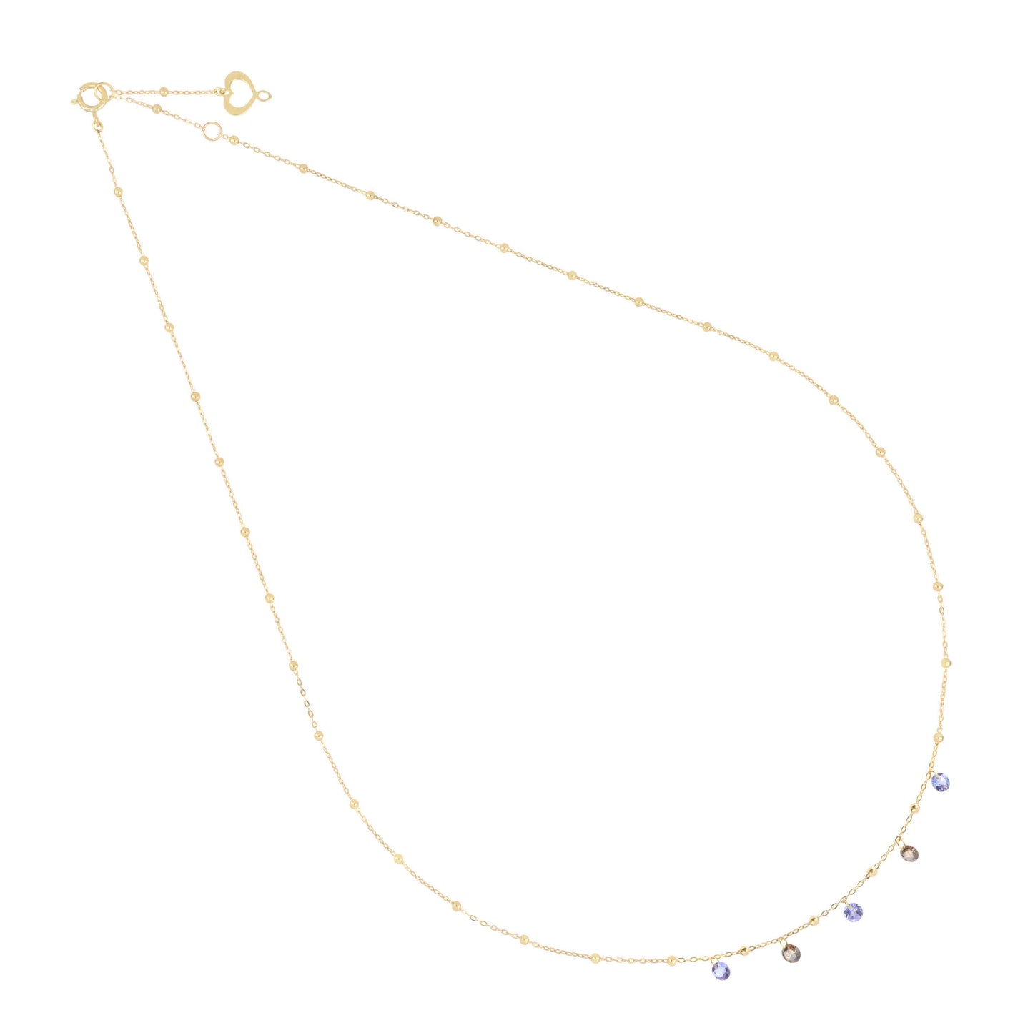 Maman et Sophie Tanzanit & Brown Diamond Halskette aus 18K Gold