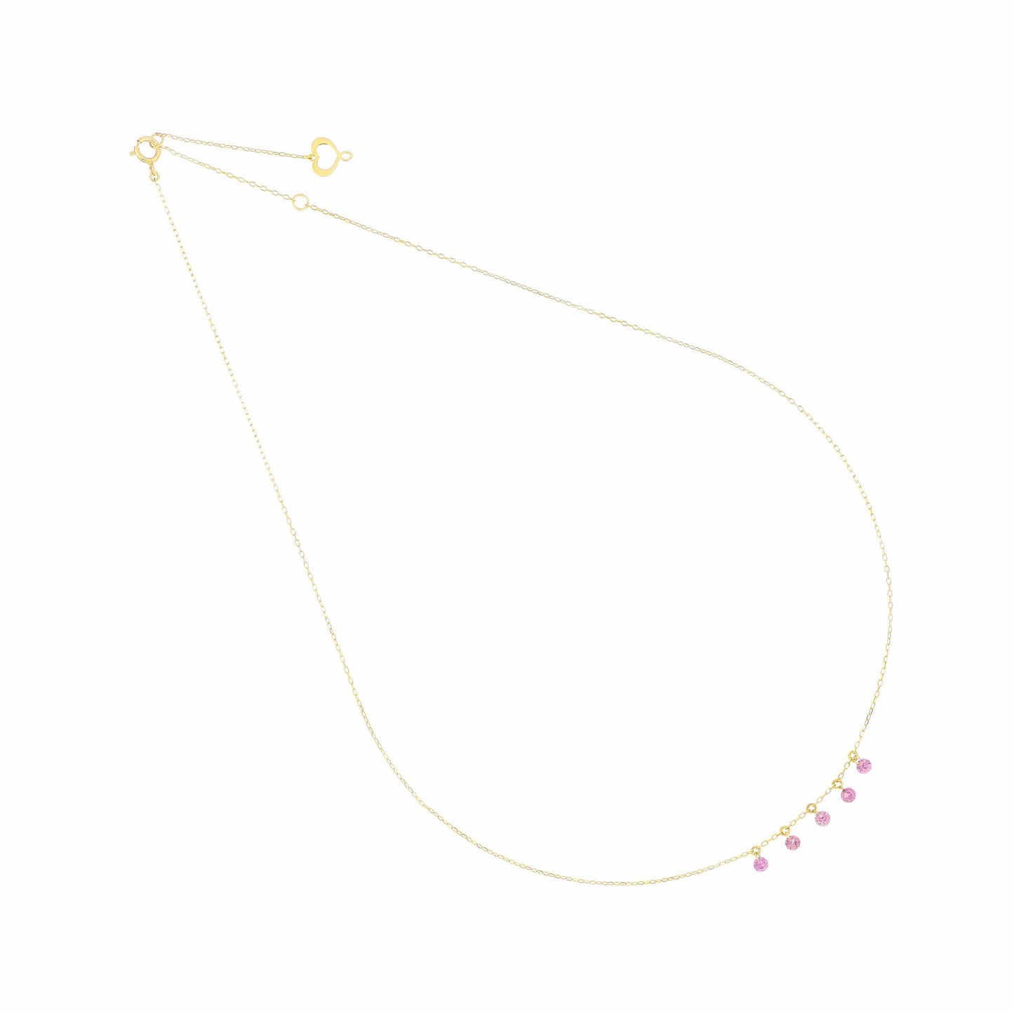 Maman et Sophie Gold 18K – Halskette Pietre Nude, Gelbgold, 5 Rhodolithe