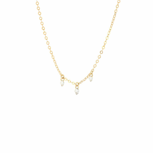 Maman et Sophie Gold 18K – Halskette Diamante Nudo, Gelbgold, Diamanten