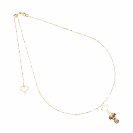 Maman et Sophie Argento – Collana Frange, Granat, Rubin & Rauchquarz