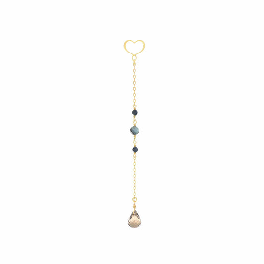 Maman et Sophie Argento – Ohrringe Onda, Saphir, Lolith & Aquamarin