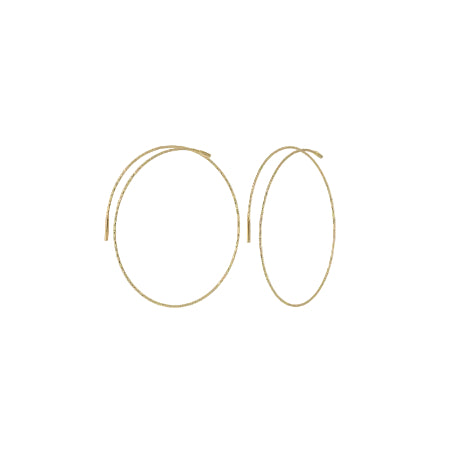 Magic Wire – Angel Earrings, 18K Gelbgold